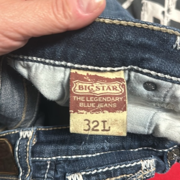 Big Star Maddie bootcut denim jeans distressed 32 long - Picture 7 of 7